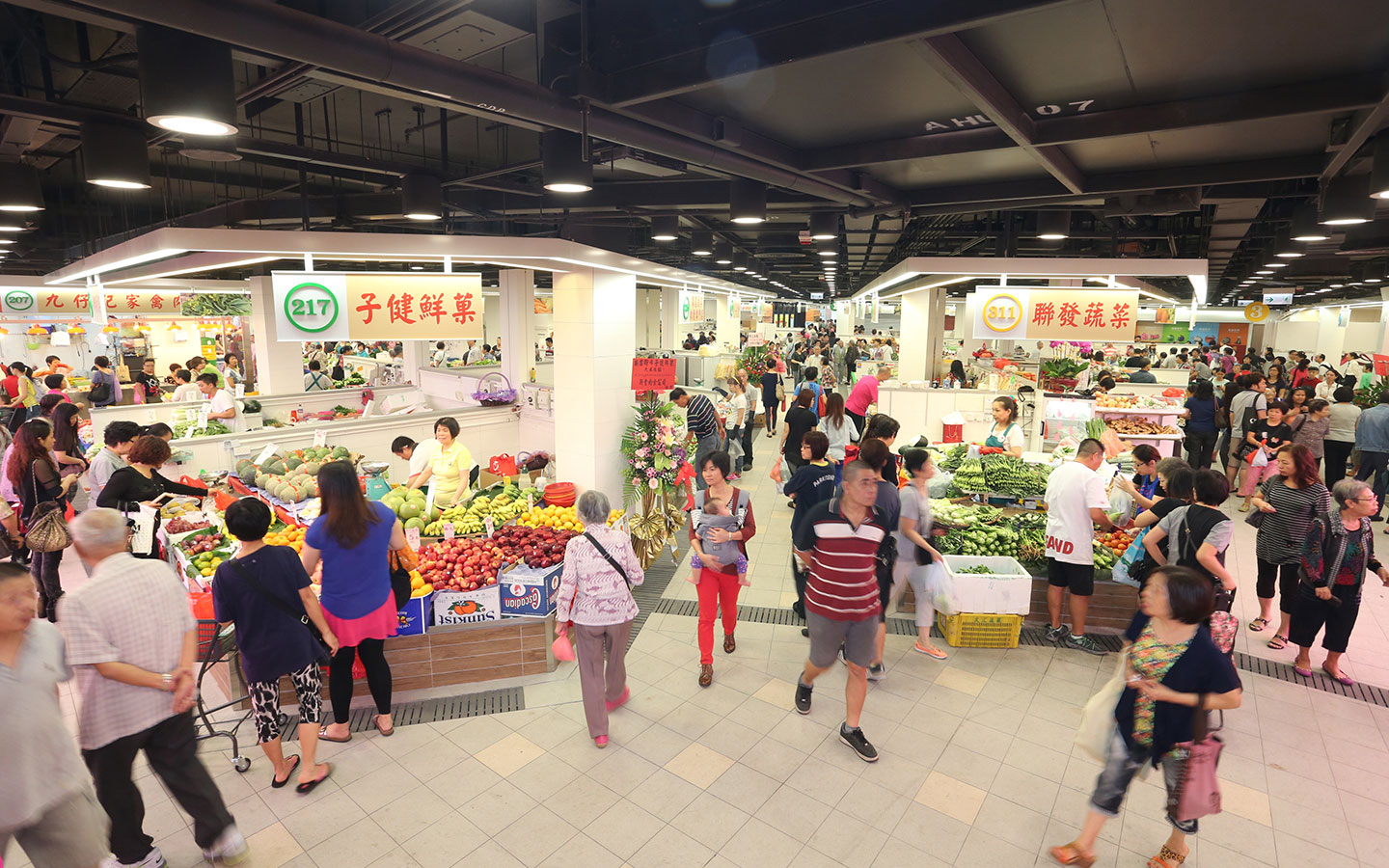 Market stalls